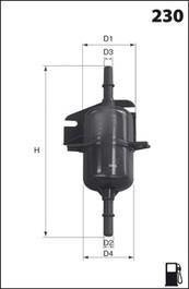 Фильтр топлива MECAFILTER ELE6021