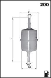 Фильтр топлива MECAFILTER ELE6022