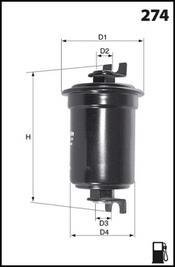 Фильтр топлива MECAFILTER ELE6036