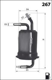 Фильтр топлива MECAFILTER ELE6069