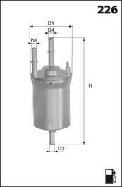 Фильтр топлива MECAFILTER ELE6102