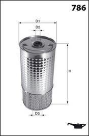 Фильтр масла MECAFILTER ELH4151