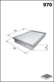 Фото фильтр воздуха (салона) MECAFILTER ELR7501 Фильтр воздуха (салона) MECAFILTER ELR7501