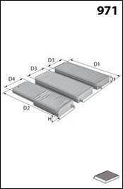 Фильтр воздуха (салона) MECAFILTER JLR7167