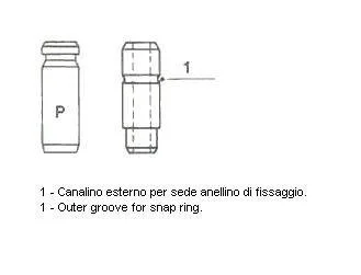 Направляющая втулка клапана Metelli 012058