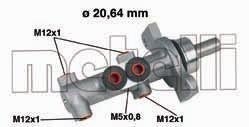 Головний гальмівний циліндр Metelli 050422