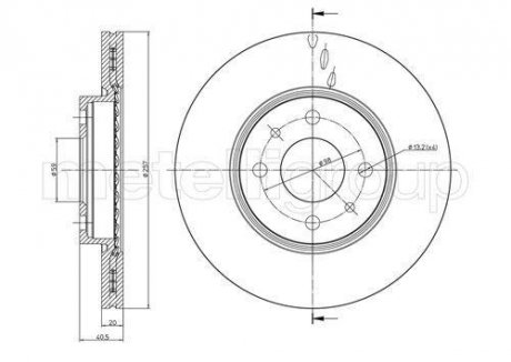 Диск тормозной Metelli 23-0231C