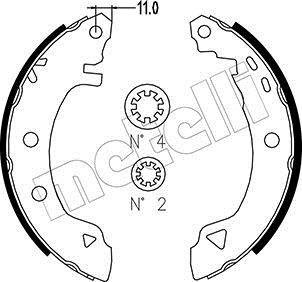 Тормозные колодки.) Metelli 530002