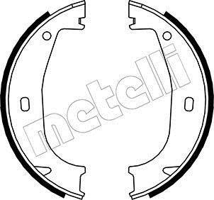 Гальмівні колодки ручного гальма Metelli 530016