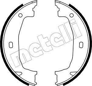 Тормозные колодки ручного тормоза Metelli 530018