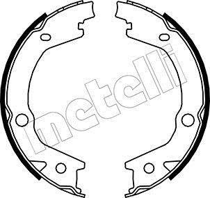 Гальмівні колодки ручного гальма Metelli 530184