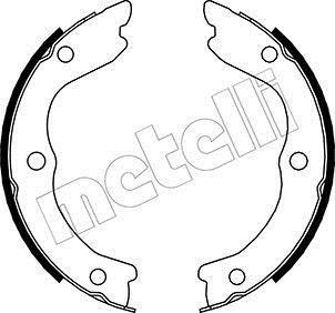 Гальмівні колодки ручного гальма Metelli 530293