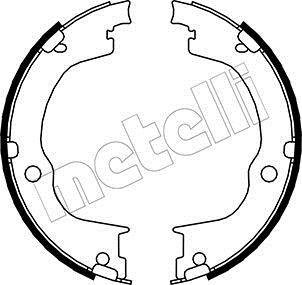 Тормозные колодки ручного тормоза Metelli 530317