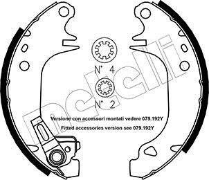 Тормозные колодки.) Metelli 530320Y