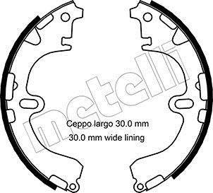 Гальмівні колодки (набір) Metelli 530422 (фото 1)