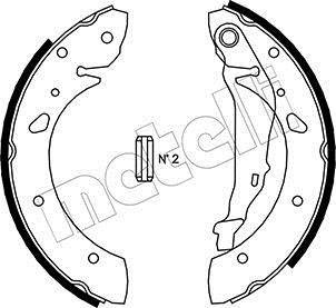 Гальмівні колодки (набір) Metelli 530430 (фото 1)