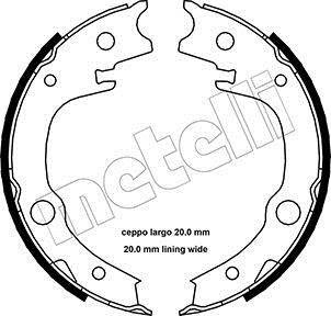 Тормозные колодки ручного тормоза Metelli 530443 (фото 1)