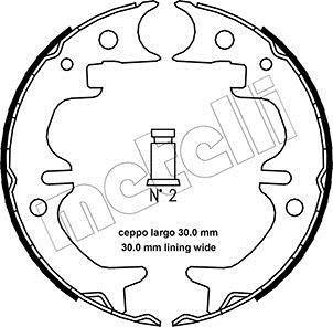 Тормозные колодки ручного тормоза Metelli 530444