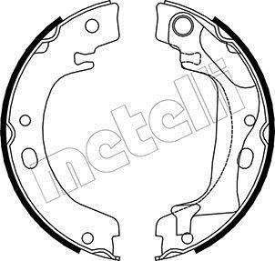 Тормозные колодки ручного тормоза Metelli 530446 (фото 1)