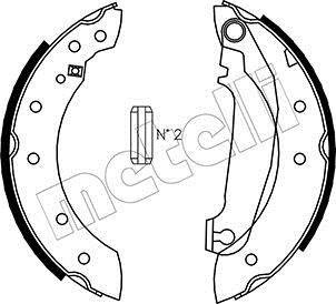 Тормозные колодки.) Metelli 530476