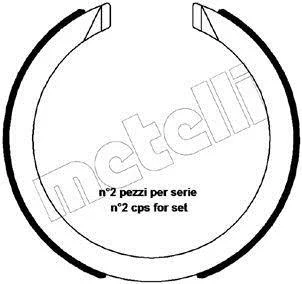 Гальмівні колодки (набір) Metelli 530483