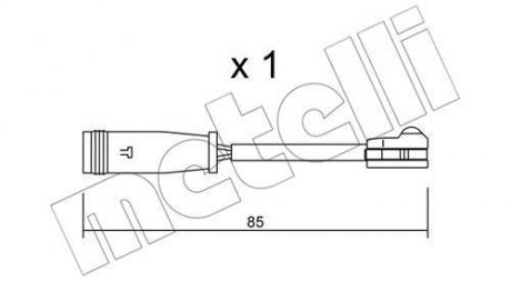 Датчик износа тормозных колодок Metelli SU.314 (фото 1)