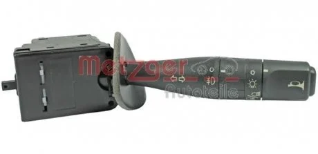 Мигающий указатель, Включатель света, Выключатель на колонке рулевого управления. METZGER 0916145