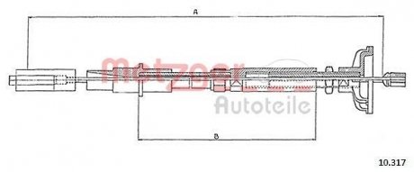 Трос зчеплення METZGER 10317