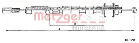 Трос сцепления METZGER 103291