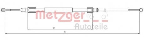 Трос ручного гальма METZGER 104138