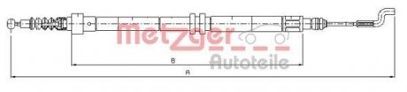 Трос ручного тормоза METZGER 107392