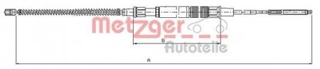 Трос ручного гальма METZGER 107409