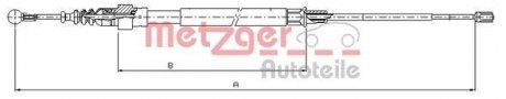 Трос ручного тормоза METZGER 107509
