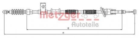 Трос ручного гальма METZGER 108224