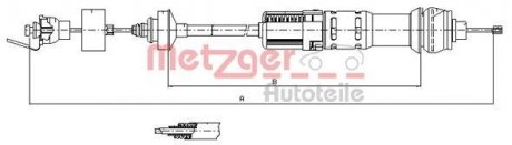 Трос зчеплення METZGER 112284