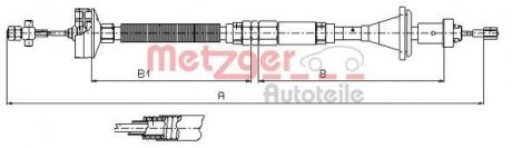 Трос зчеплення METZGER 112913