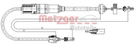 Трос зчеплення METZGER 112915