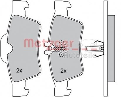 Колодки тормозные (задние) MB E-class (W211/W212)/S-class (W220/W221) 98- (Ate) METZGER 1170049 (фото 1)