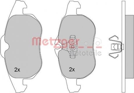 Колодки тормозные (передние) Opel Vectra C/Signum 03- METZGER 1170100 (фото 1)