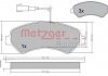 Колодки тормозные (передние) Citroen Jumper/Fiat Ducato/Peugeot Boxer 06- R16 (с датчиком) METZGER 1170248 (фото 1)