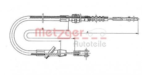 Трос зчеплення METZGER 18600