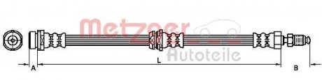 Шланг тормозной METZGER 4110038