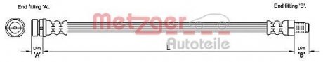 Шланг тормозной METZGER 4110238