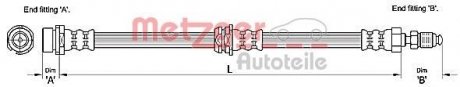 Шланг тормозной METZGER 4110240