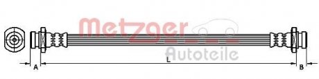 Шланг гальмівний METZGER 4110470