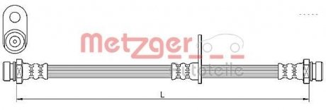 Шланг гальмівний METZGER 4110638