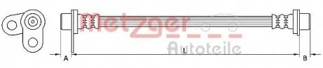 Шланг тормозной METZGER 4110746