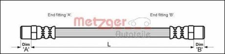 Шланг гальмівний METZGER 4112309