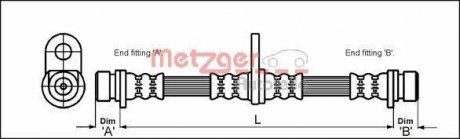 Шланг гальмівний METZGER 4113290