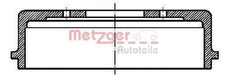 Тормозной барабан METZGER BT1053